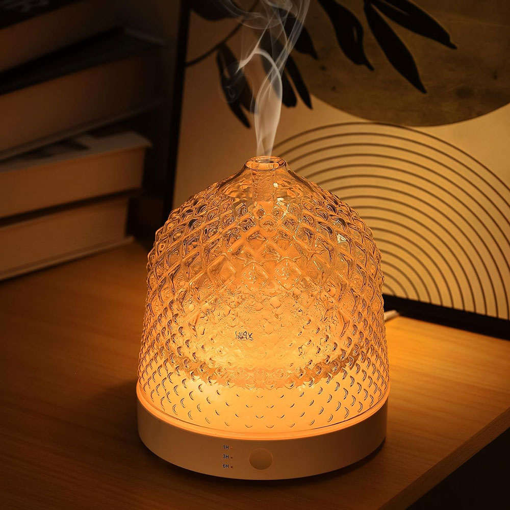 Home Fragrance Diffuser Electric - Electric Glass Ultrasonic Aroma Diffuser 200ML