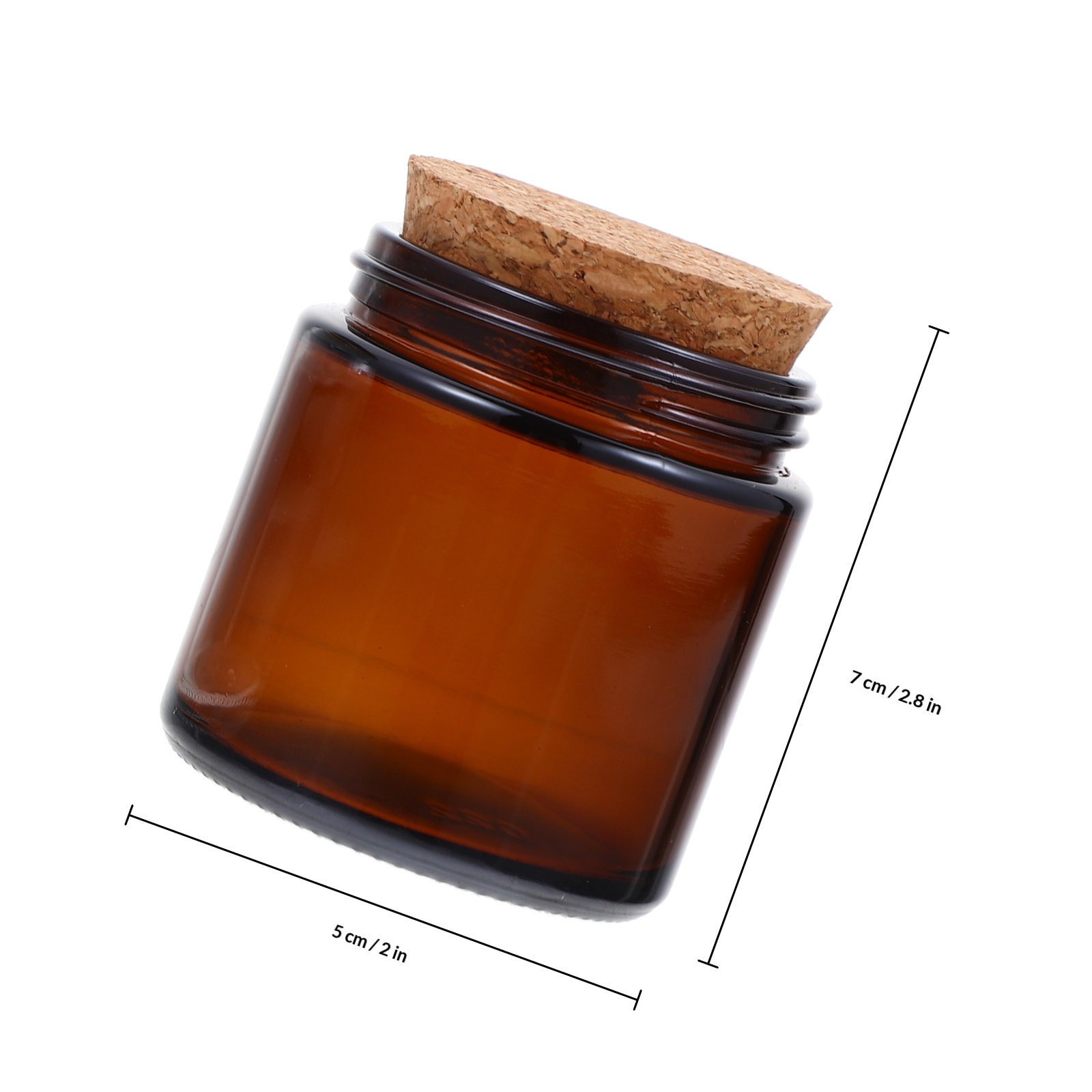 Glass Jars with Wooden Lids 4  - Home Fragrance Jar ulasan dan harga