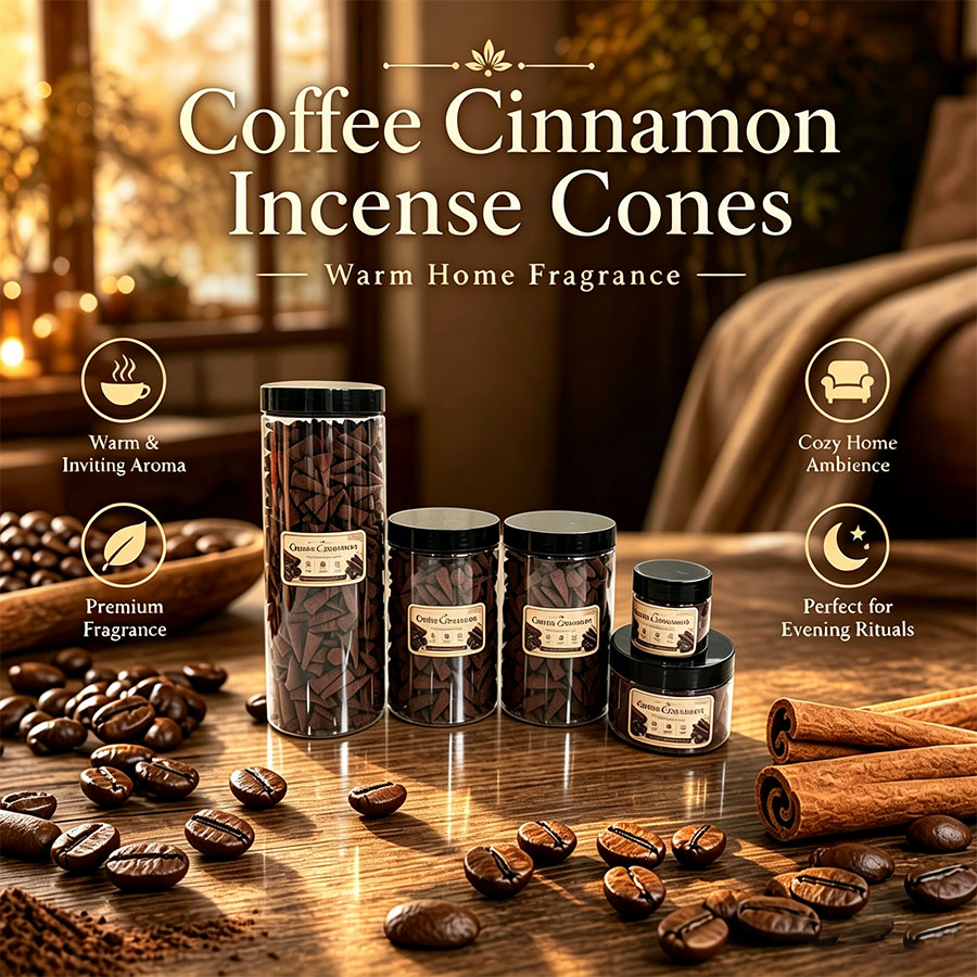 Premium coffee-flavored incens - Home Fragrance Jar ulasan dan harga