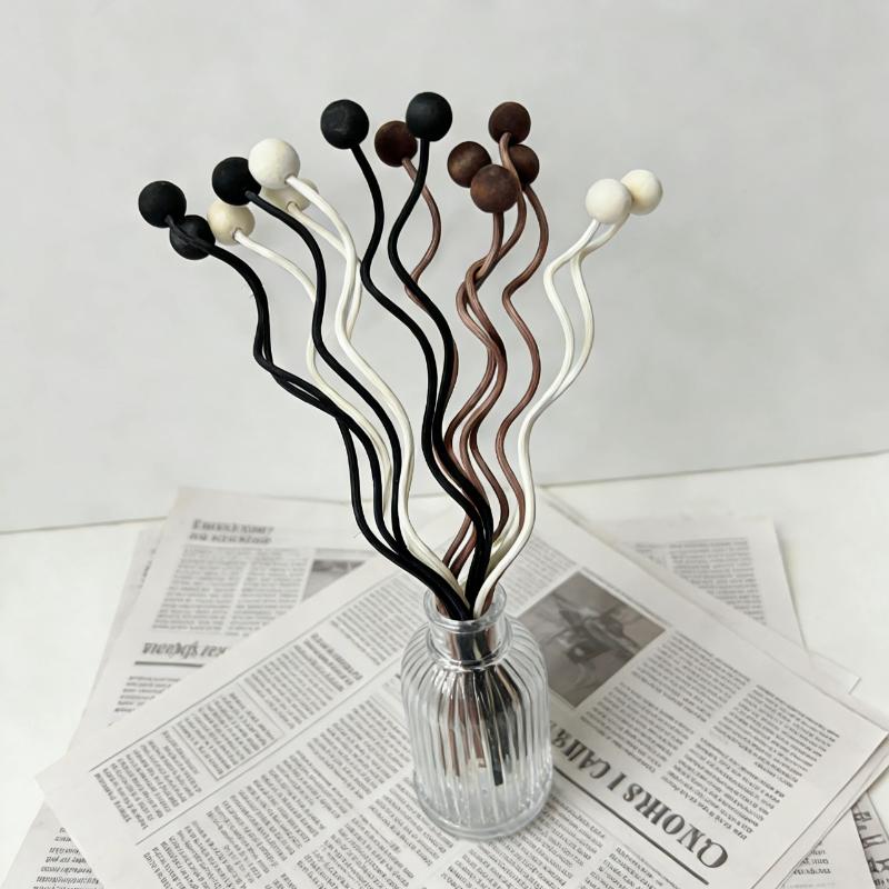 Wooden Bead Wave Shaped Rattan - Home Fragrance Stick ulasan dan harga