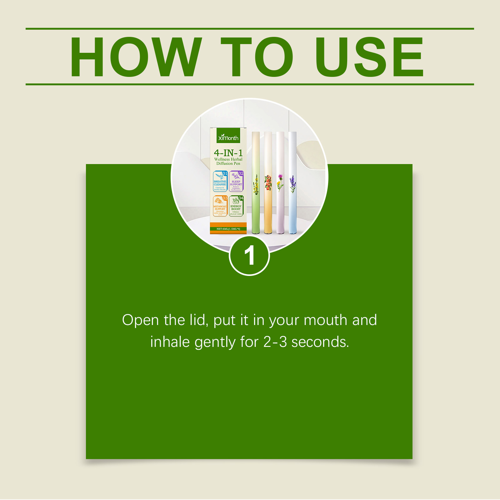 4 In 1 Air Freshening Pen Herb - Home Fragrance Stick ulasan dan harga