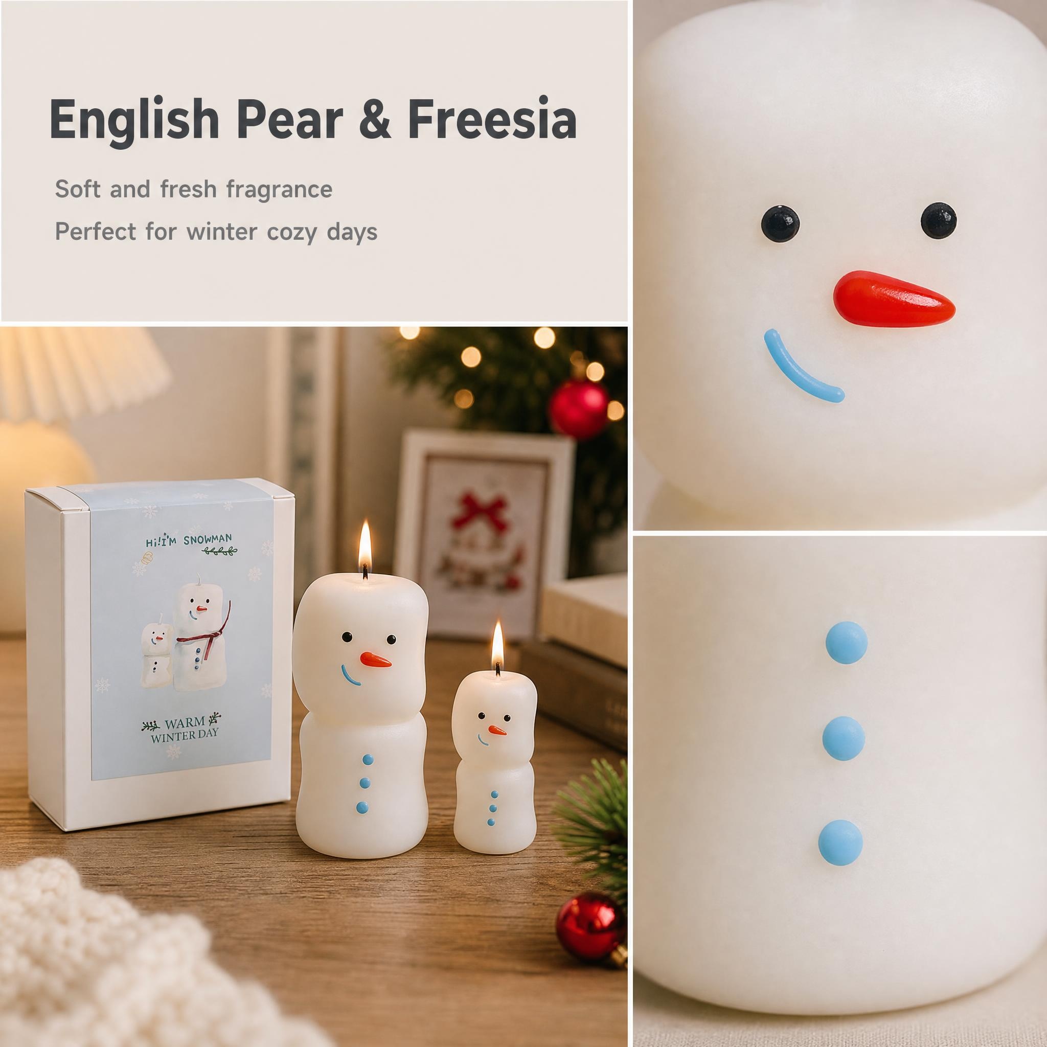 Cute Snowman Christmas Scented - Home Fragrance English Pear And Freesia ulasan dan harga