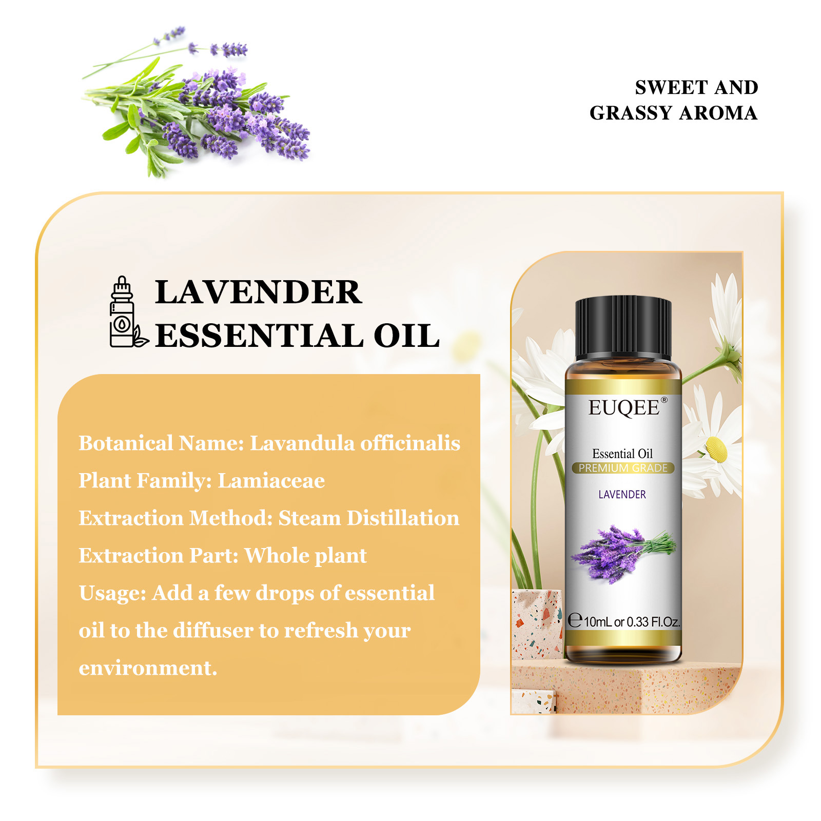 EUQEE 10ml Pure Natural Essent - Home Fragrance Liquid ulasan dan harga